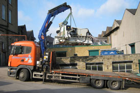 CNC Relocation Lorry Being Loaded with CNC Router